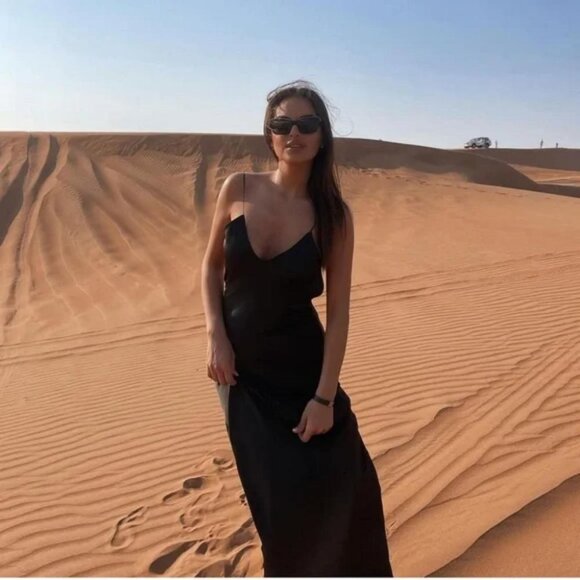 ZARA SATIN SLIP DRESS - Picture 4 of 6